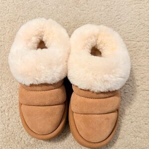 UGG Tan and Cream Kids Boots
